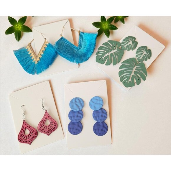 Set Of 4 Pairs of Unique Earrings (SKU#3089) - Picture 6 of 6